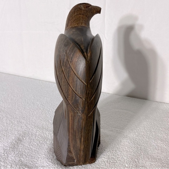 Vintage Handcrafted Hand Carved Wooden Bird Sculpture - Picture 6 of 10